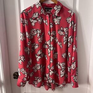 Floral Print Blouse - Pink